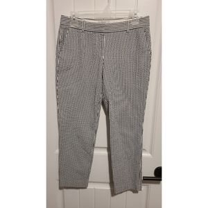 J.Crew Cafe capri seersucker pant Size 2 stripe